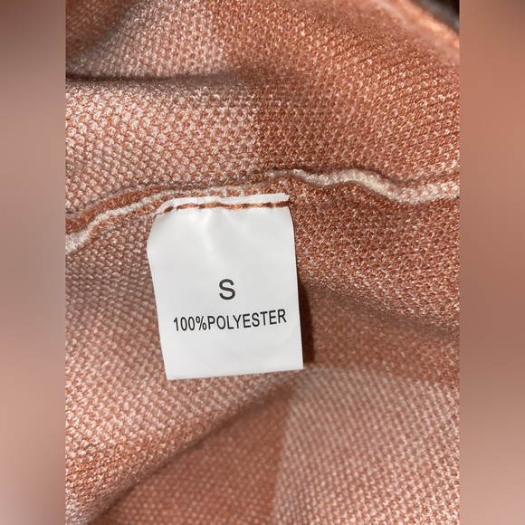 Sweater Dress Checkerboard Maxi Brown Cream White Checkered Cozy Stretch Cuddle - Picture 7 of 7